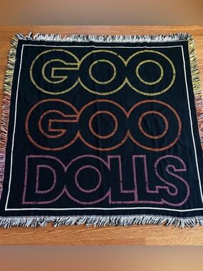 GOO GOO DOLLS 2014 Tour VIP Throw Blanket Tapestry 46”x44” Magnetic Retro-Style